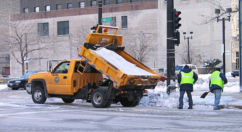 snow removal salting for commercial business alexandria va